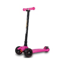 Voit 218 Işıklı Geniş 3 Teker Scooter Fuşya