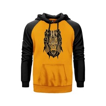 Lion Mozaik Sarı Renk Reglan Kol Sweatshirt Sarı
