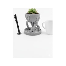 Modern Tasarım 3d Yazıcı Üretimi Minimalist Dekoratif Saksı 10 Cm Pla