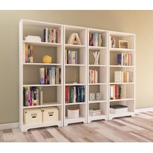 Nur Mobilya 4'lü Kitaplık Seti Arkalıksız Model