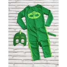Kelebek Oyuncak Çocuk Yeşil Pijamaskeliler Pjmasks Kertenkele Kostümü Gekko Kostümü Yeşil