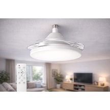 Cata Dolunay Hayalet Pervaneli Led Ampul Fan Led Ampul 3 Renk
