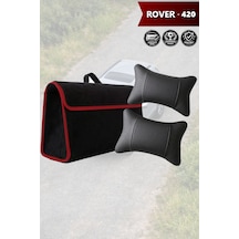 Rover 420 Uyumlu Siyah Renk Koltuk Yastığı Bagaj Çantası Lüks Model