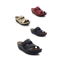 Mulex 2354 Kadın Çapraz Cırtlı Comfort Terlik