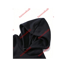 Startmore Startmoreserbest Ruh Nazik Kalp Cesur Ruh Baskılı Kapüşonlular Erkek Polar Rahat Hoody Günlük Hip Hop Siyah
