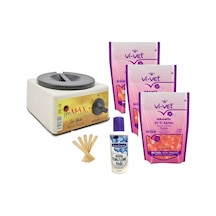 Ağda Makinesi 800ml + 3x250ml Pudralı Boncuk Ağda Seti, Kolay Ve Etkili Kullanım Sağlar