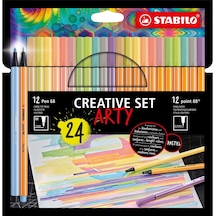 Stabilo Arty Kreatif Set 24 Lü Pen+point Çok Renkli