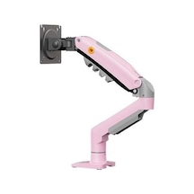 N.bayou F80-xj Amortisörlü Monitör Masa Pembe Kol