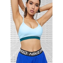 Nike Bra İndy Light Support Sports Kadın Sporcu Sütyeni Mavi Bra Büstiyer Mavi