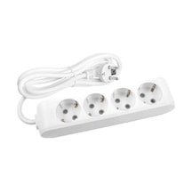 Avarson 4'lü Dörtlü Priz Topraklı Kablolu 3x1,5 Ttr 8 Sekiz Metre