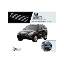 Kia Sorento Krom Cam Çıtası 4 Prç P.Çelik 2002-2010 Arası