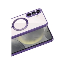 Samsung Galaxy  Uyumlu  S26 Kross Magneticsafe Kapak - Mor
