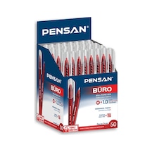 Pensan Tükenmez Büro Kalemi Kırmızı Renk 50 Adet