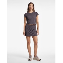 Koton Yüksek Bel Slim Fit Leopar Desenli Spor Mini Şort Etek Antrasit Desenli 6wak40339nk Antrasit Desenli