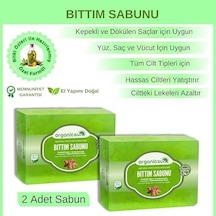 Doğal Bıttım Sabunu 140 Gr X 2 Adet Saç Dökülmesine Karşı Tüm Saç Ve Cilt Tipleri İçin Acı Badem