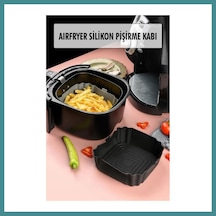 Bezos Bütün Airfryer'lere Uyumlu Siyah Silikon Pişirme Kabı Mac