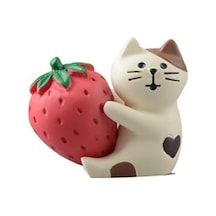 Çilekli Kedi Mini Figür