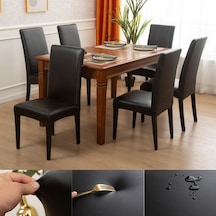 Kahve Semıga Elastik Koltuk Kılıfı Sandalye Kılıfı Su Geçirmez