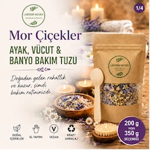Laborem Natura Mor Çiçekler Çok Amaçlı Banyo, Ayak Ve Vücut Tuzu Mineralli Rahatlatıcı Bakım Tuzu 200 Gr