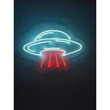 Ufo Neon Led Tabela Neon Yazı Neon Dekoratif Duvar Aydınlatması (540027019)