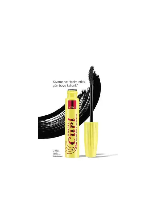 Avon Wondercurl Hacim, Kıvırma & Kaldırma Etkili Maskara - Blackest Black Blackest Black