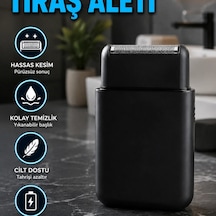 Kart Tipi Elektrikli Tıraş Makinesi 2'si 1 Arada Kesim Sistemi Usb Şarjlı