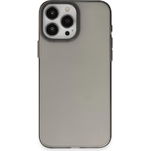 Apple Uyumlu iPhone 15 Pro Kılıf Modos Metal Kapak Siyah,