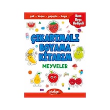 Çıkartmalı Boyama Meyveler - Yqbx-666030