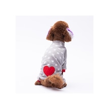 Mini Kalpler Yumuşak Polar Tulum Kedi Köpek Tulumu Kedi Köpek Kıyafeti Kedi Köpek Elbisesi
