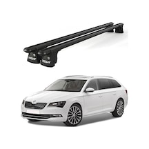 Trio-ı Skoda Superb Kombi 2015 Ve Sonrası Uyumlu Siyah Kilitli Ara Atkı 120cm Port Bagaj Tavan Barı