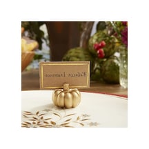 Fall Decor Mini Altın Kabak Masa Kartı Tutucu 6 Adet , Şükran Günü Masa Dekorasyonu, Sonbahar Temalı Düğünler, Gelin Buketleri İçin Mükemmel