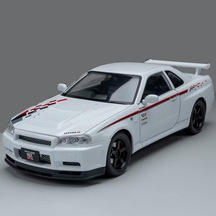 Hobbiez World Nissan Skyline Gt-r R34 Nismo Edition Beyaz 1/24 Model Araba