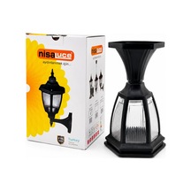 Nisaluce Ebh01-s Set Üstü Sokak Lambası Ve Armatür - E27, Ip44, Siyah, 60w, Bahçe Ve Balkon