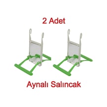 Kuş Kafesi Aynalı Salıncak Aynalı Kuş Salıncağı Tüneği- 2 Adet