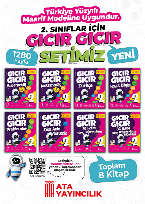 Ata Yayınları 2. Sınıf Gıcır Gıcır 8'li Set