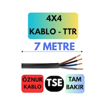 Öznur 4x4 Ttr Kablo Metre Seçenekli Siyah - 7 Metre