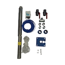 Impo Sk 404/10 1hp Krom Başlıklı 20 Mt Yassı Kablolu Ve Panolu 40 Mt Halatlı Çift Vanalı Akıtma Başlıklı Monofaze Takım Dalgıç Pompa