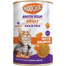 Moochie Somonlu Tahılsız Et Suyu Yetişkin Kedi Çorbası 135 ML