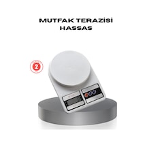 Hassas Dijital Mutfak Tartısı 1g Doğruluk, Lcd Ekran, Otomatik Kapanma Siyah