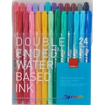 Dong-A 24 Renk My Color Çift Taraflı Keçeli Kalem