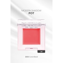 Parlak Jel Dokulu Tekli Göz Farı Modern Shadow Pot 202 Coral Beat 202 Coral Beat Diğer