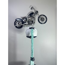 Motor & Motosiklet Su Yeşili Örgü Saç Kask Dış Aksesuarı Diğer