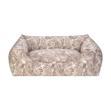 Hnrlıshp Pet Comfort Alpha Açık Kahverengi-beyaz Köpek Yatağı L 105x85cm