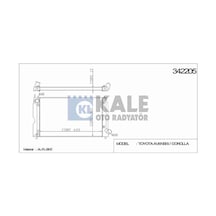 16400-0g020 Radyatör Su Avensıs 03-08 / Corolla Verso 02-04 2.0 D