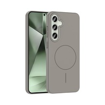 Samsung Galaxy S24 Fe İle Uyumlu Kılıf Gri Yuby Kablosuz Şarj Özellikli Sert Kapak Samsung Galaxy S24 Fe İle Uyumlu, Gri