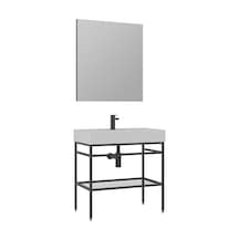 Orka Capetown 80 Cm Beyaz Banyo Dolabı Takımı Beyaz