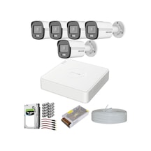HIKVISION COLORVU GECE-KARANLIKTA 7/24 RENKLİ 5 KAMERALI SET 1TB
