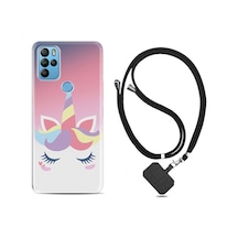 General Mobile Gm21 Pro Kılıf Boyun Askılı Sweety Unicorn 1737