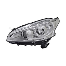 Peugeot 208 - 2012-2015 Ön Far Elektrikli Motorlu Ledli Gündüz Farlı Sol Oem No: 1609697180