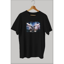 Noıssey -wed Rammstein Tasarım Baskılı Oversize T-shirt Tişört Sokak Tarzı Siyah
